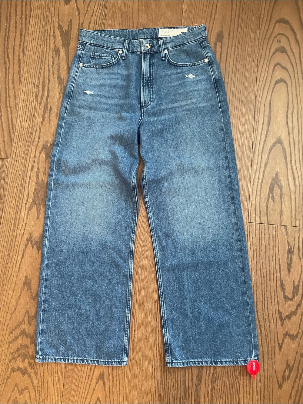 NWT Rag & Bone The Lori mid rise crop Wide Leg Jeans